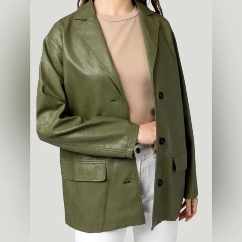 NWOT: ALL : ROW
All Row Aubrie Oversized Blazer Jacket Olive Small